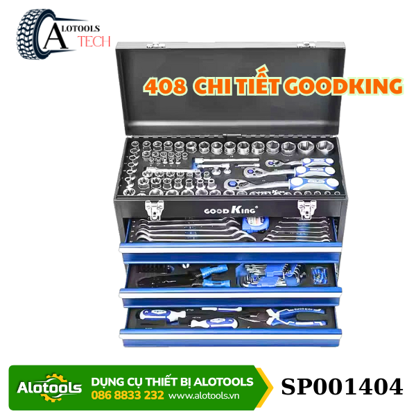 Bộ dụng cụ 408 chi tiết Goodking | Bộ đồ nghề sửa chữa ô tô – AlotoolsTech