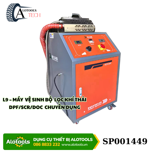 Máy Đốt Tái Sinh DPF/SCR Nhỏ Gọn L9_Đốt Vệ Sinh Bô Bằng Dầu Diesel