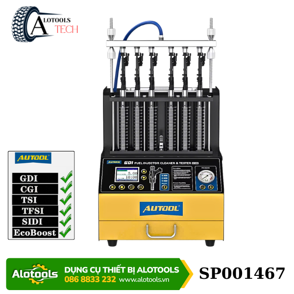 Máy Vệ Sinh Và Kiểm Tra Kim Phun Ô Tô GDI EFI FSI AUTOOL CT500 – Chính Hãng,Đa Năng