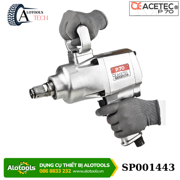 Súng xiết bulong 1 inch ACETEC P70 – Lực xiết mạnh mẽ, Độ bền cao