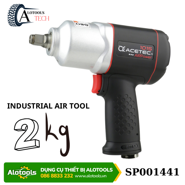 Súng xiết bu lông khí nén 1/2 inch ACETEC 1015 – Siêu nhẹ, lực mạnh – AlotoolsTech