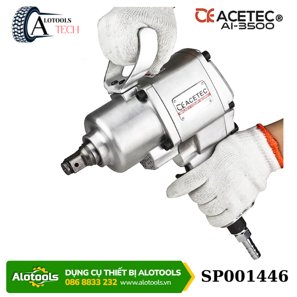 Súng xiết bu lông khí nén 1 inch ACETEC AI-3500 – Lực xoắn 3800Nm siêu khỏe – AlotoolsTech
