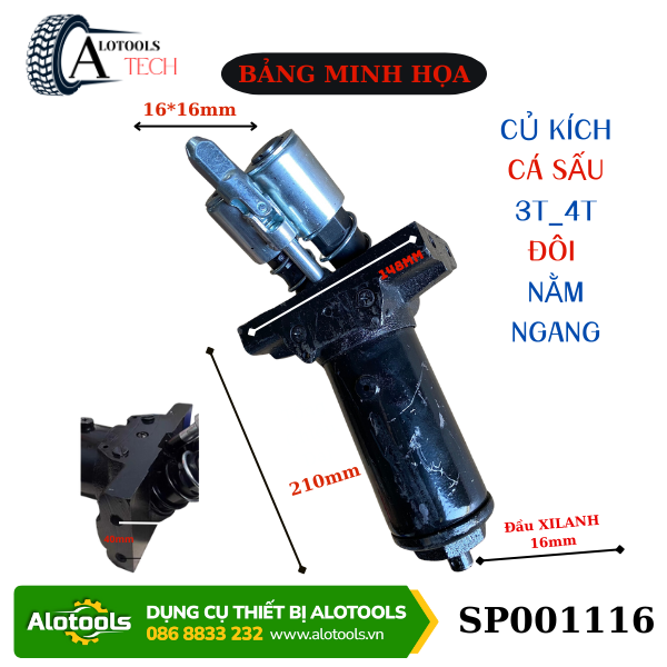 Củ kích cá sấu 3 tấn 2 piston, phụ tùng thay thế cho kích cá sấu 3T và 4T