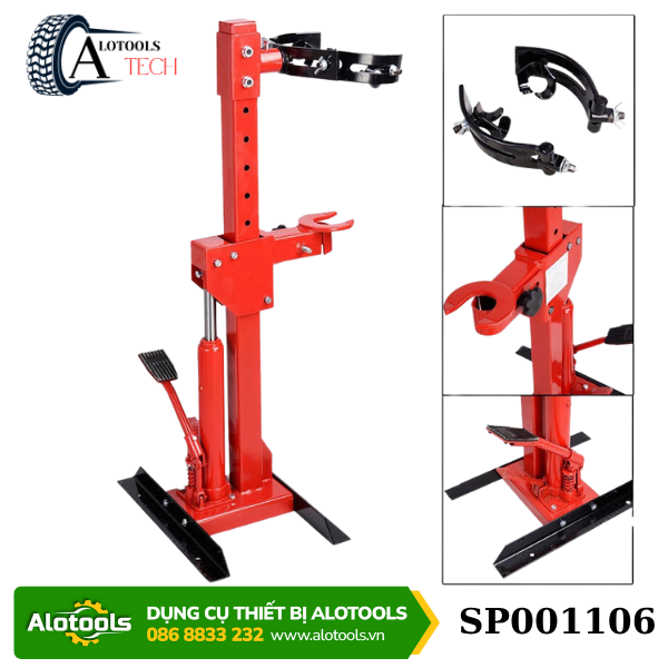 Vam ép lò xo giảm xóc ô tô dạng đứng thủy lực AlotoolsTech