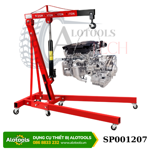 Cẩu móc động cơ 2 tấn xịn 75kg