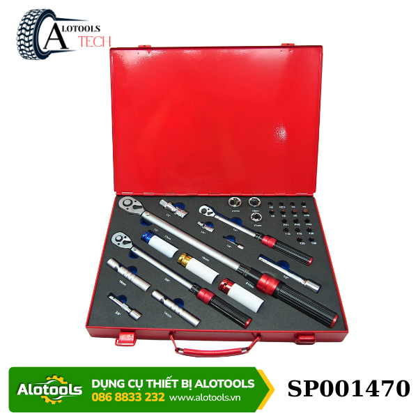 Bộ cờ lê lực đa năng AlotoolsTech 32 chi tiết (1/4, 3/8, 1/2 inch)