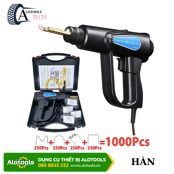 Bộ Súng Hàn Nhựa Chuyên Dụng – Vá Nhựa Cản Trước Sau, Đèn, Ốp Hông Xe Hơi