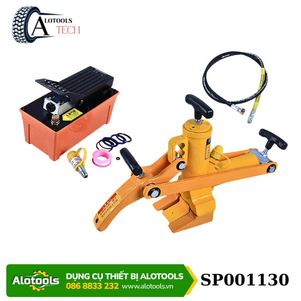 Máy ép lốp thủy lực xe xúc lật – xe công trình chuyên dụng AlotoolsTech