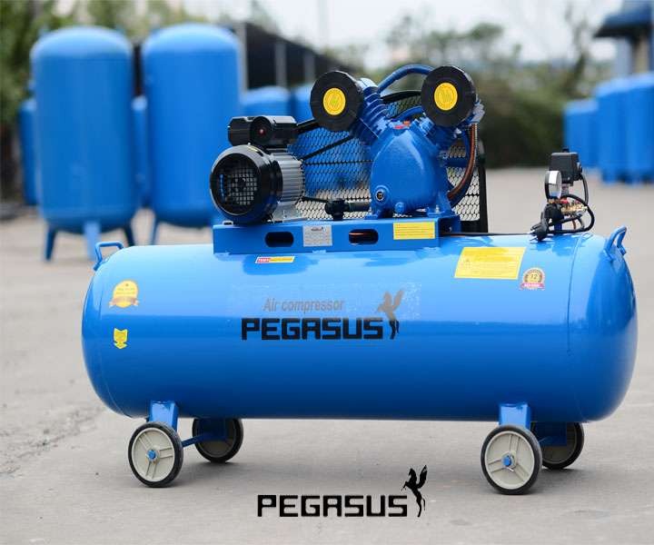 Máy nén khí dây đai Pegasus TM-W-0.36/8 230L 380V AloTools
