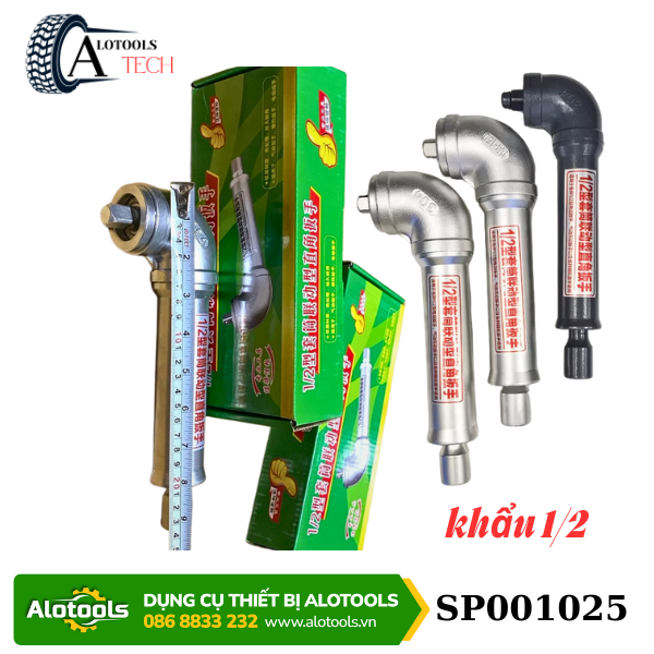 Khẩu chữ L chuyển góc mở ốc ngang 1/2 inch