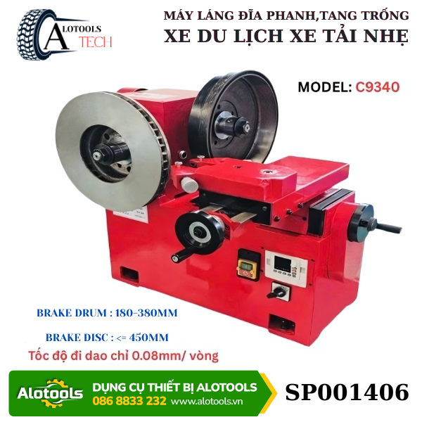 Máy láng đĩa phanh – tang trống xe du lịch ALOTOOLSTECH C9340
