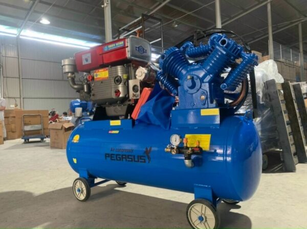 Ứng dụng thực tế máy nén khí chạy bằng dầu Diesel TM-W-1.6/8-500L