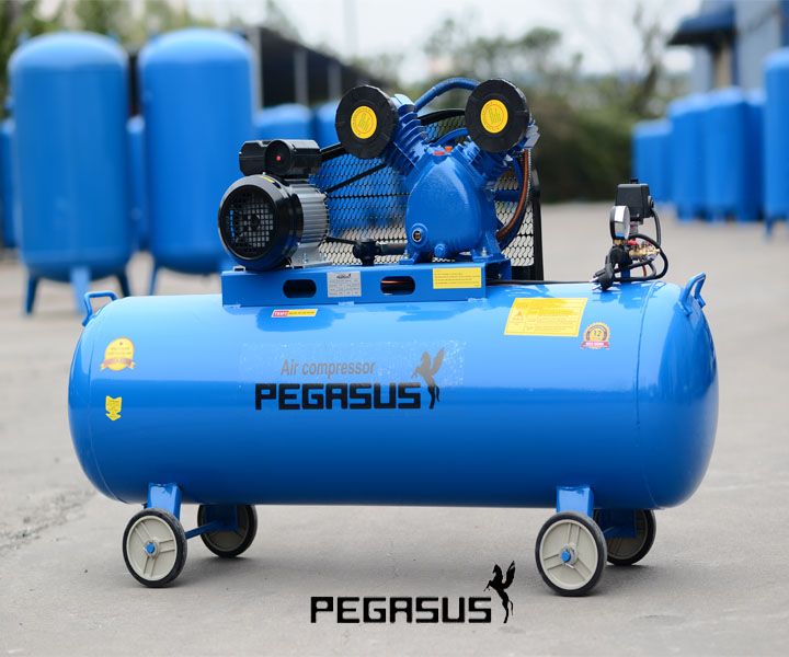 Máy nén khí Pegasus dây đai 180L 4hp TM-V-0.36/8 220V Alotools