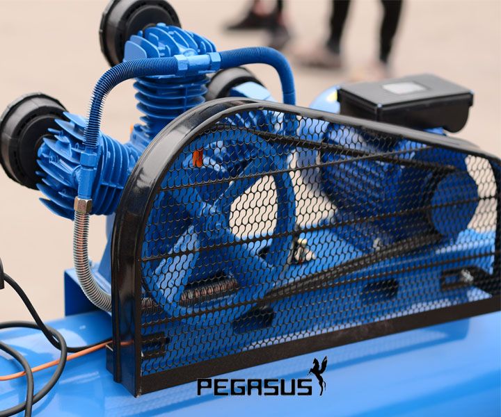 Máy nén khí Pegasus dây đai 180L 4hp TM-V-0.36/8 220V Alotools