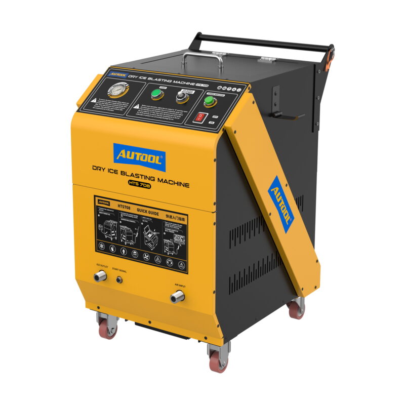 Máy bắn đá khô CO2 AUTOOL HTS708 - Vệ sinh cổ hút gió, van nạp không cần tháo rời