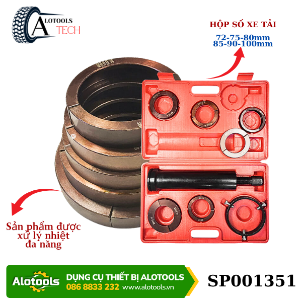 Cảo vòng bi hộp số xe tải SP001351 kích thước 72-100mm - bộ sản phẩm đầy đủ