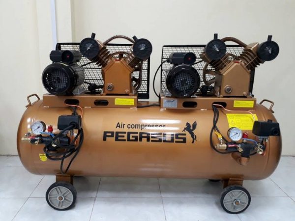 Mua máy nén khí dây đai Pegasus 2 đầu nén, 2 motor TM – V-12.5×2-230L AloTools ở đâu uy tín? Ghé ngay AloTools