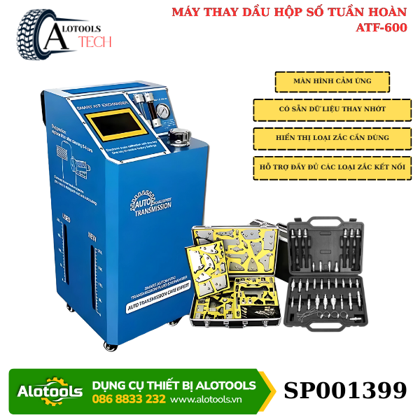 Máy thay dầu hộp số tự động tuần hoàn ATF600 – Bộ giắc kết nối đầy đủ từ A01–A72