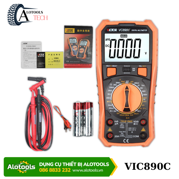 Đồng hồ vạn năng điện tử VC890C+ VICTOR chính hãng