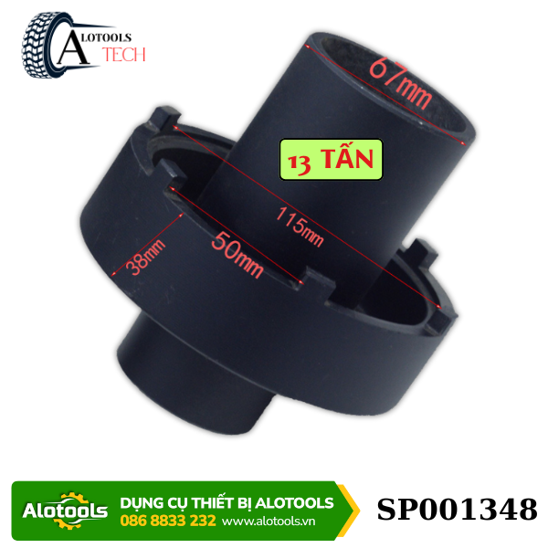 Tuýp mở ốc hãm vòng bi moay ơ/Trục bánh trước cầu MAN,Xe Tải Howo 13T
