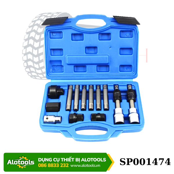 Bộ Dụng Cụ Tháo Puly Máy Phát Ô Tô 13 Chi Tiết