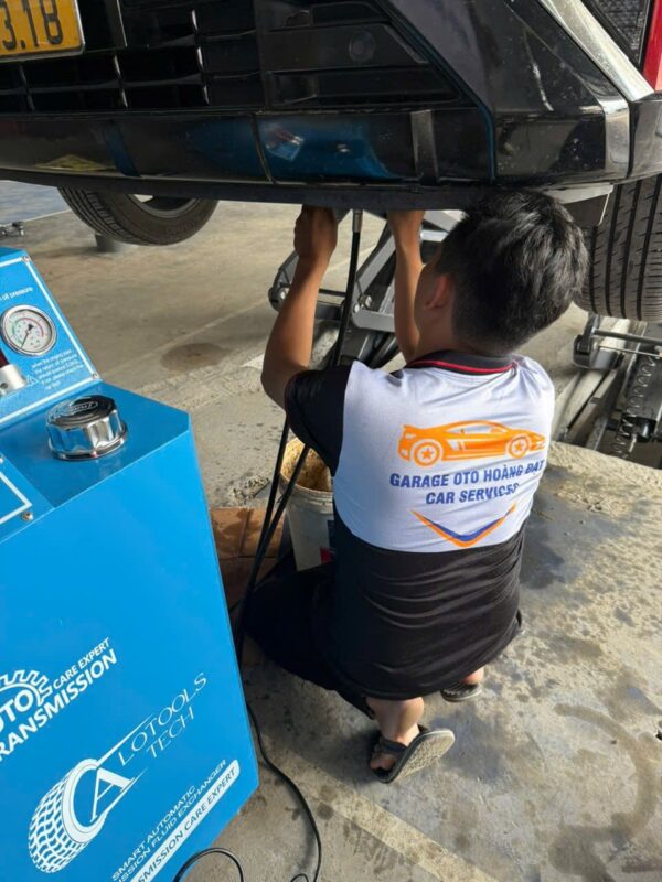 Kết nối máy với hệ thống hộp số