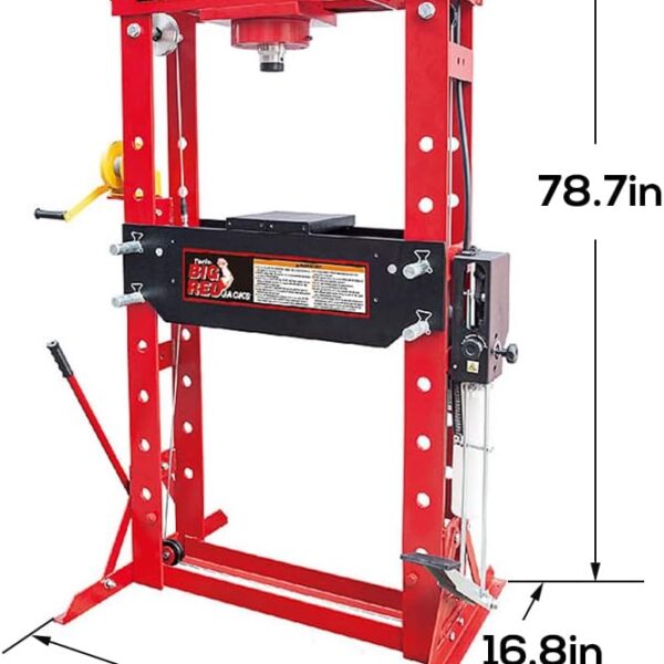 Máy ép thủy lực dùng khí nén 50 tấn Torin TY50001 | Bàn ép công nghiệp Big Red