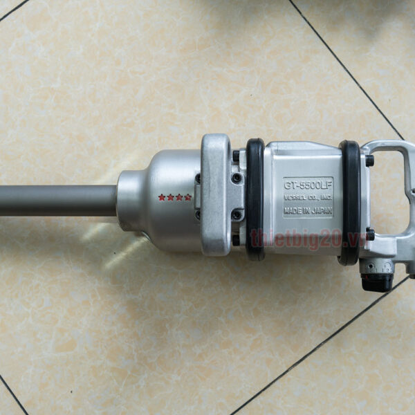 Súng vặn bu lông bằng hơi Vessel GT-5500LF | Dòng 1 inch siêu khỏe, bền bỉ cho xe tải & container 7 Súng vặn bu lông bằng hơi Vessel GT-5500LF | Dòng 1 inch siêu khỏe, bền bỉ cho xe tải & container