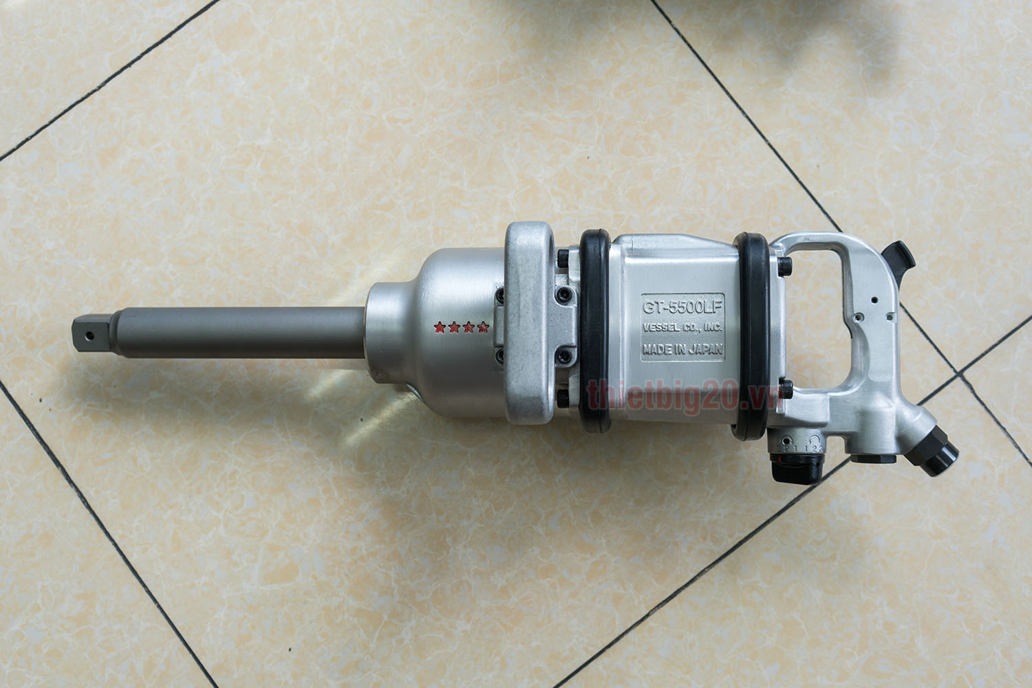 Súng vặn bu lông bằng hơi Vessel GT-5500LF | Dòng 1 inch siêu khỏe, bền bỉ cho xe tải & container 4 Súng vặn bu lông bằng hơi Vessel GT-5500LF | Dòng 1 inch siêu khỏe, bền bỉ cho xe tải & container