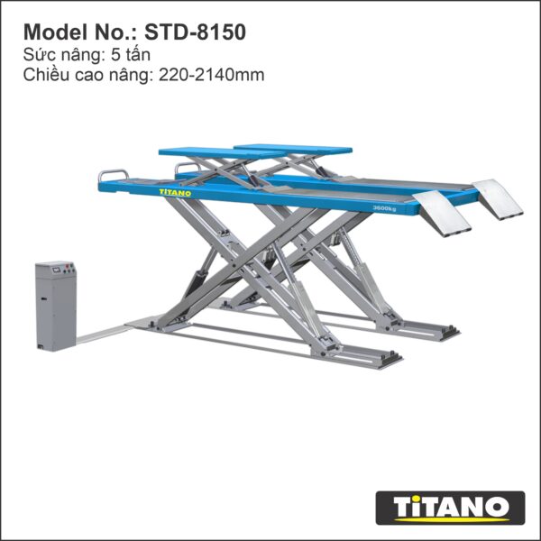 Cầu nâng cắt kéo đặt nổi STD-8150 5 tấn chính hãng