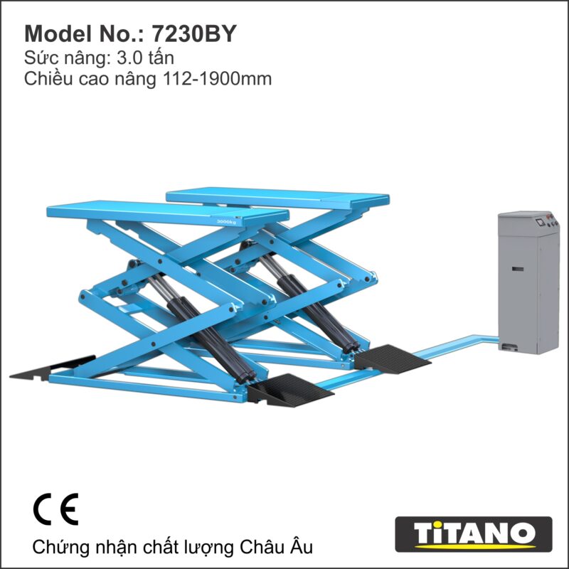 Cầu nâng cắt kéo đặt nổi trên sàn STD-7230B 3 tấn chính hãng