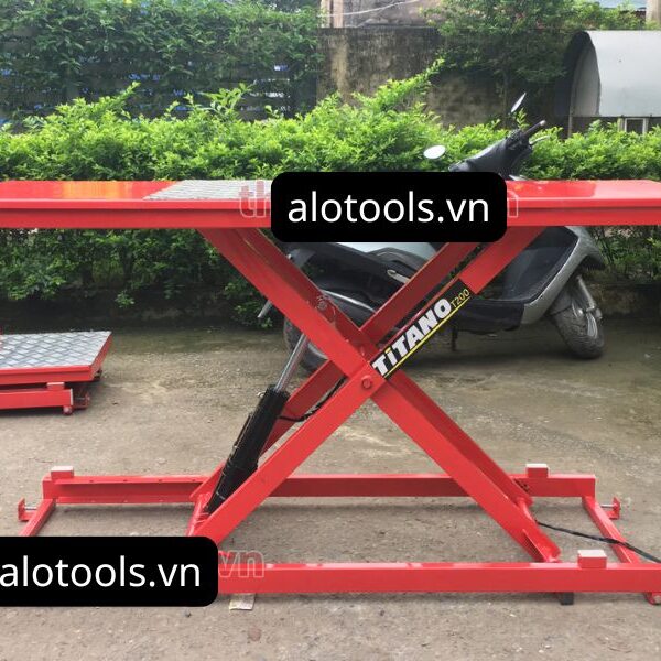 Bàn nâng xe máy dùng điện Titano T200 - Đặt âm nền