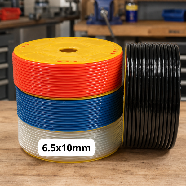 Ống dẫn PU mềm SHPI US1065 phi 6.5x10mm, cuộn 100m, PU gốc este mềm dẻo, áp lực 11 bar