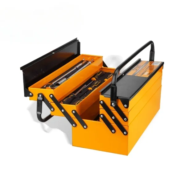Hộp đồ nghề sắt kéo 3 tầng Dingqi nhìn nghiêng