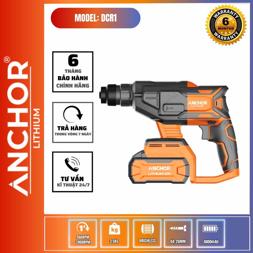 máy khoan bê tông pin Anchor