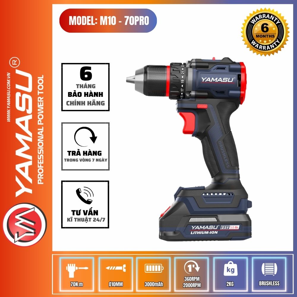 máy khoan pin Yamasu M10-70PRO