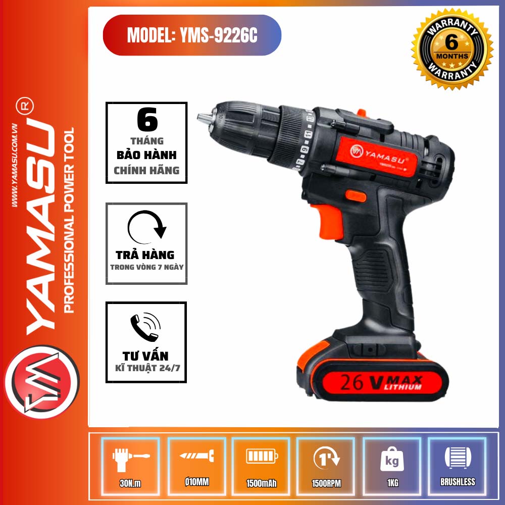 máy khoan pin Yamasu YMS-9226C