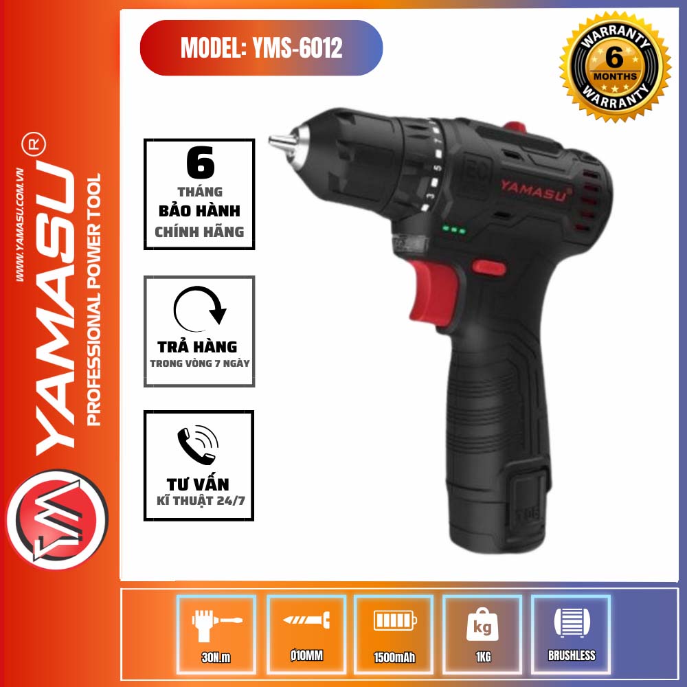 máy khoan vít pin Yamasu YMS-6012