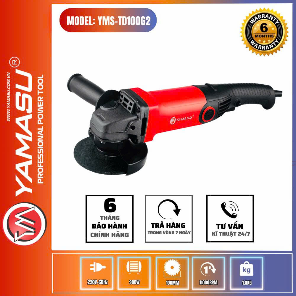 máy mài góc tay dài 980W
