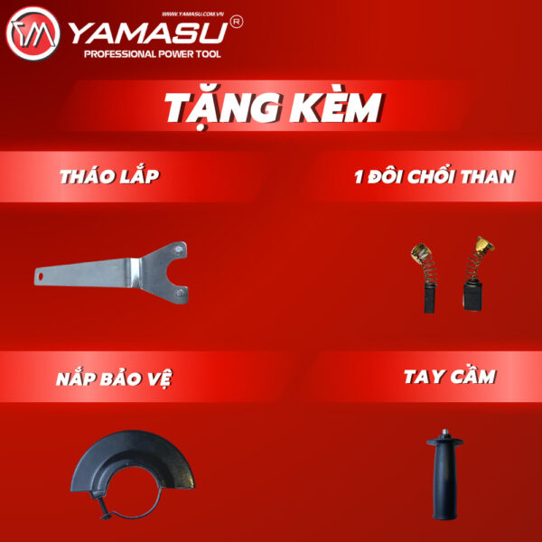 máy mài góc tay ngắn 750W - hình 3