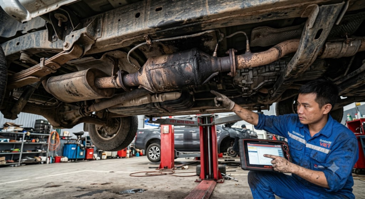 Cẩm nang pan bệnh hệ thống khí xả xe bán tải
