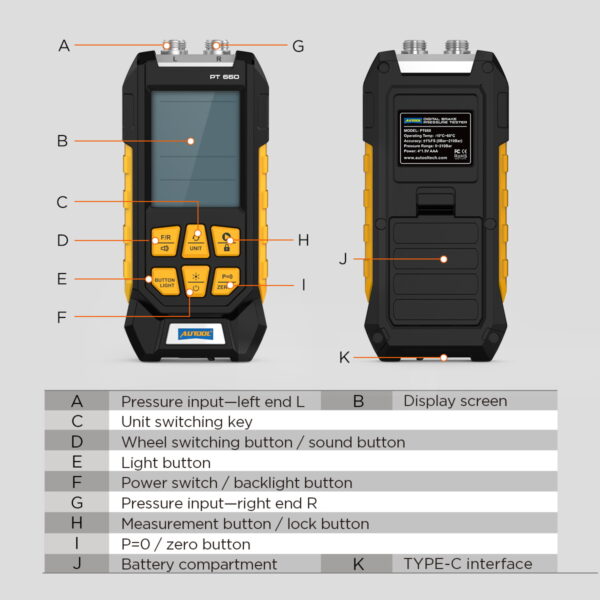 máy đo áp suất phanh ô tô PT660 - hình 9