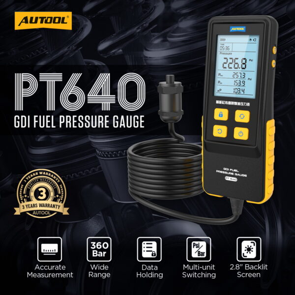 máy đo áp suất xăng GDI PT640 - hình 12