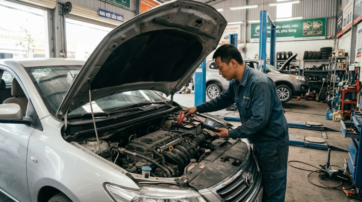 bắt bệnh ắc quy sụt áp đề yếu