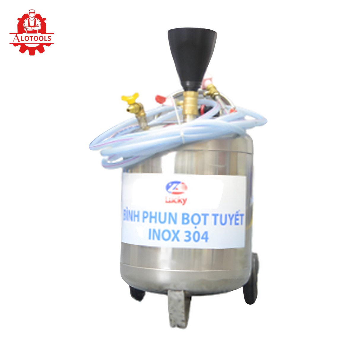 Bình bọt tuyết inox 304 25 lít Lucky 1 bình bọt tuyết inox 25 lít Lucky