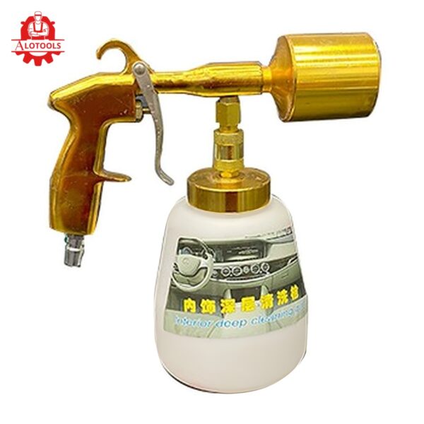 bình phun bọt tuyết khí nén thân vàng