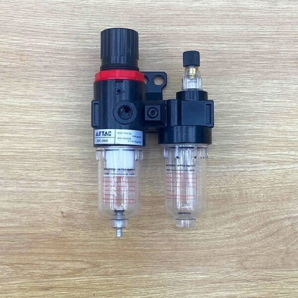 Bộ lọc đôi Airtac AFC-2000 lọc điều áp kèm bình tra dầu, ren 1/4 inch 7 bộ lọc đôi Airtac - hình 3