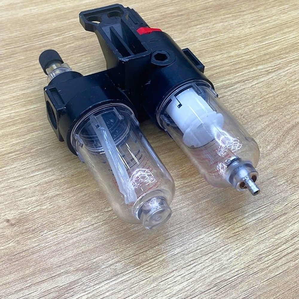 Bộ lọc đôi Airtac AFC-2000 lọc điều áp kèm bình tra dầu, ren 1/4 inch 4 bộ lọc đôi Airtac - hình 4