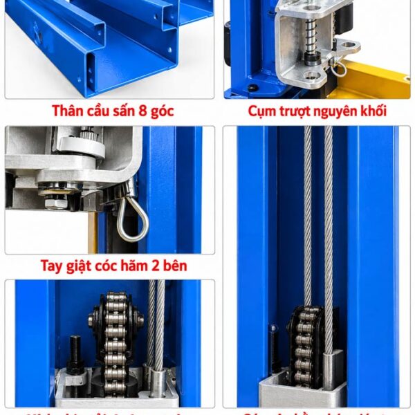 cầu nâng 2 trụ Autolift AT-400Pro - hình 4