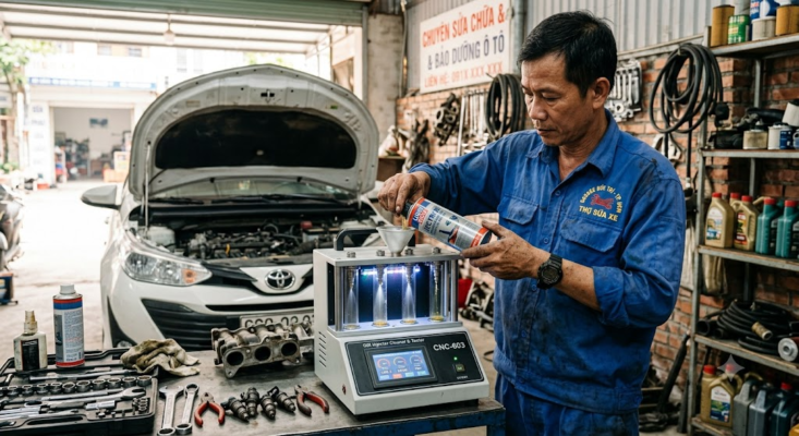 dung dịch vệ sinh buồng đốt kim phun